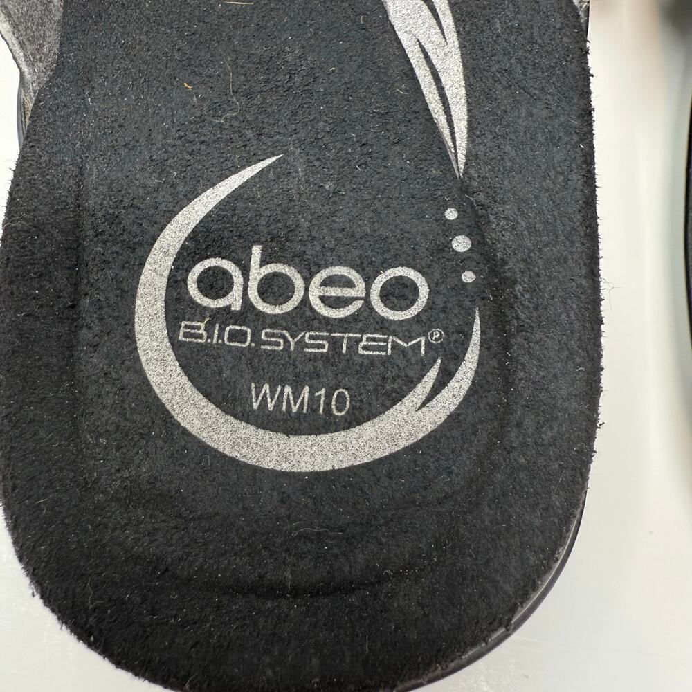 Abeo Black and Silver Sandals with Crystal Embellishments - Picture 6 of 8